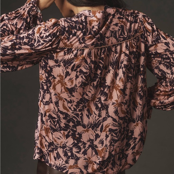 Anthropologie BI-nk Stephanie Long-Sleeve Top Medium - Picture 3 of 9